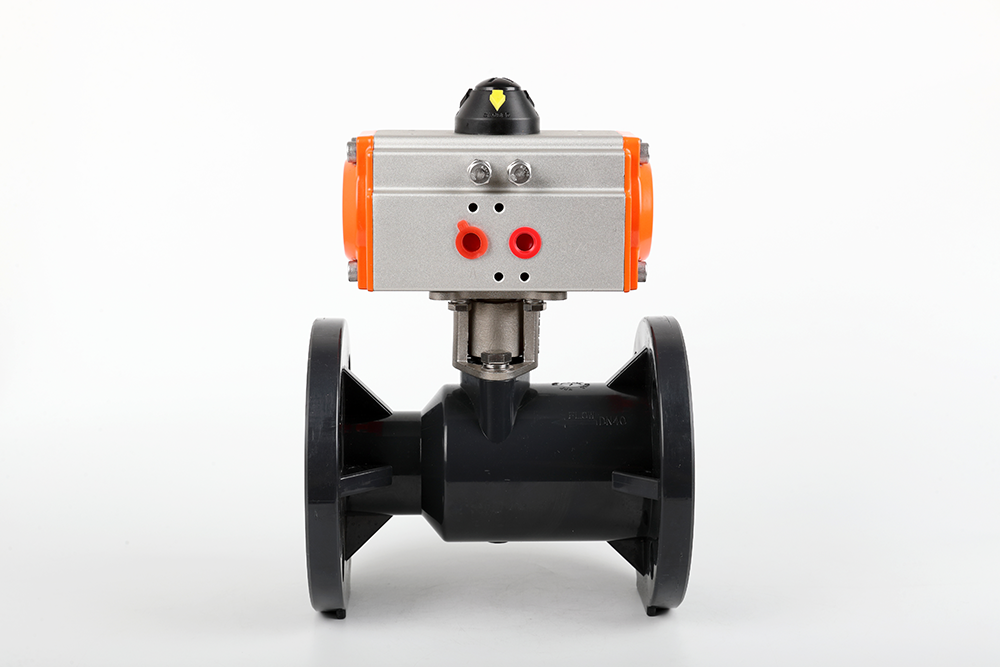 弋阳气动法兰一体球阀